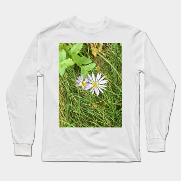 Wildflowers in the Grass Long Sleeve T-Shirt by Amanda1775